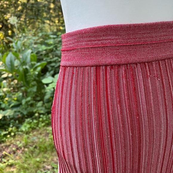 Yigal Azrouel red asymmetrical midi skirt S - Picture 5 of 13